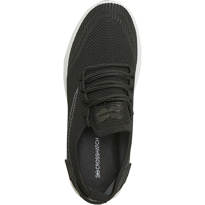 Crosshatch Junior Boys Ballagyr Trainers Black/White