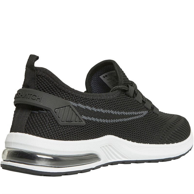 Crosshatch Junior Boys Ballagyr Trainers Black/White