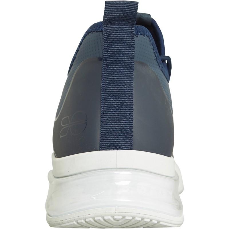 Crosshatch Mens Clarington Trainers Navy/White/Green