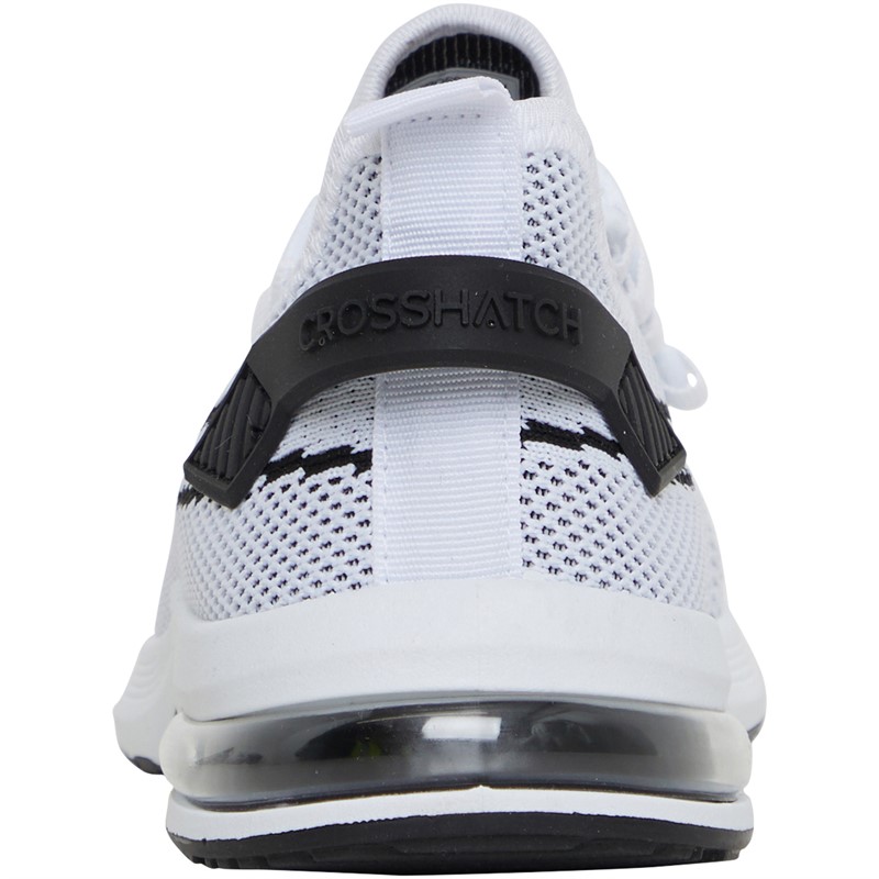 Crosshatch Junior Boys Ballagyr Trainers White/Black