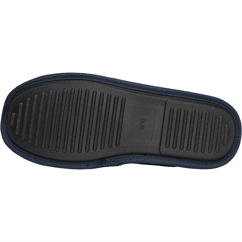 Crosshatch Pantoufles Miyabi Fur Mule Homme Bleu