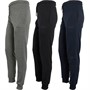 Crosshatch Mens Mayview Sustain Three Pack Joggers Black/Charcoal Marl/Navy