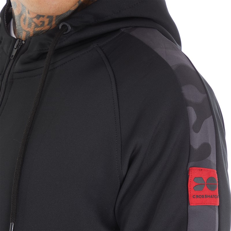 Crosshatch Mens Brickmoore Tracksuit Black