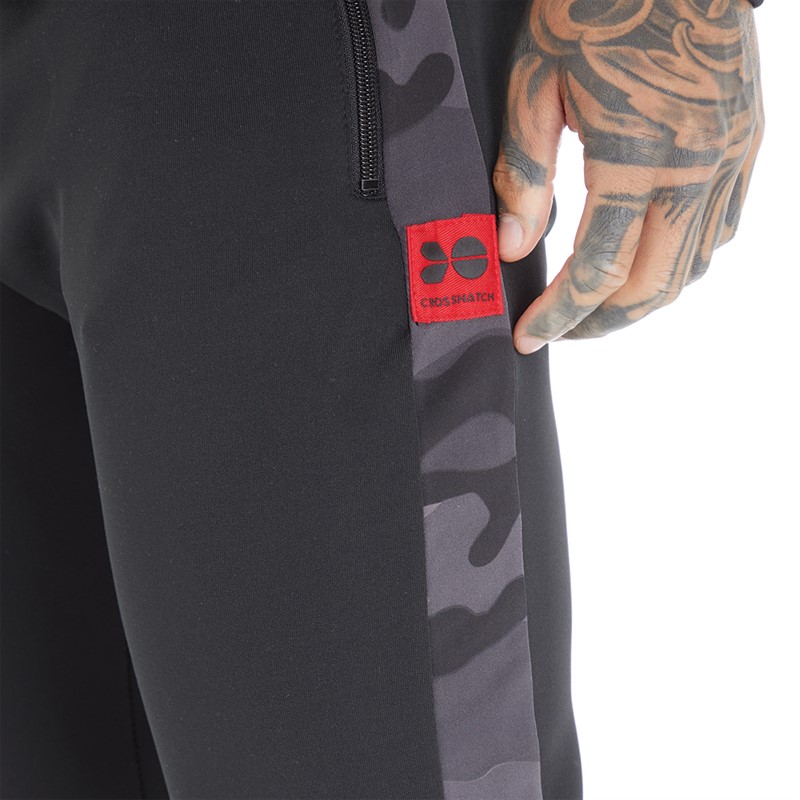 Crosshatch Mens Brickmoore Tracksuit Black