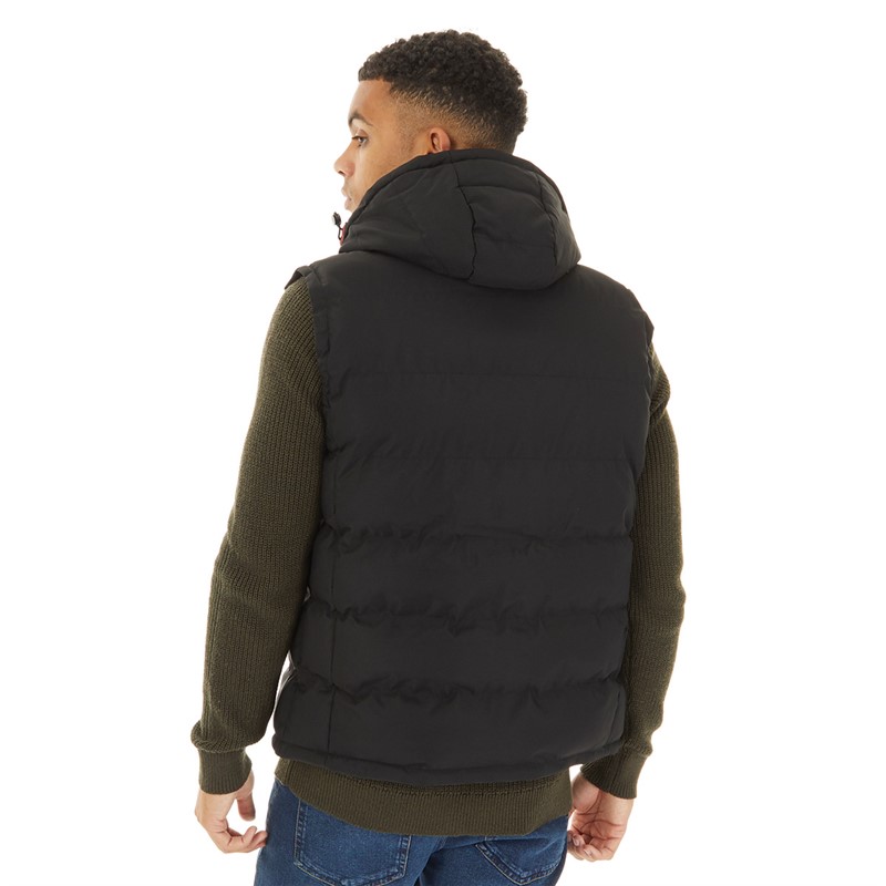 Crosshatch Mens Kampnew Gilet Black