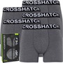 Crosshatch Mens Astral Five Pack Boxers Charcoal Marl