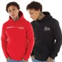 Crosshatch Mens Karver Two Pack Hoodies Red/Black