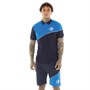 Crosshatch Ensemble Polo et Short Ventamoore Homme Bleu Marine/Bleu