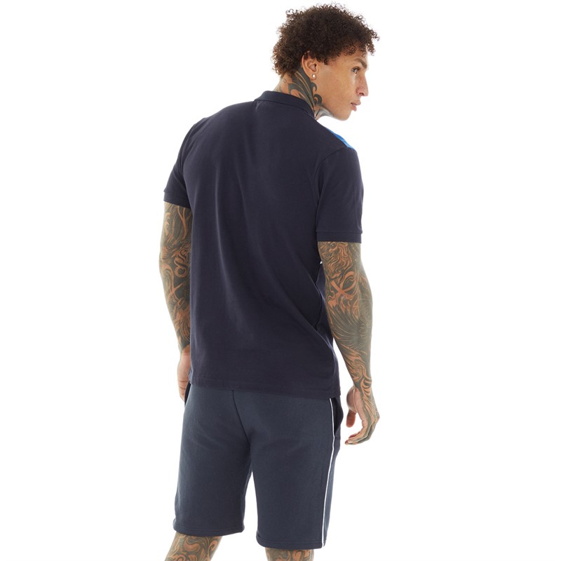 Crosshatch Mænd Ventamoore Polo og Shorts Sæt Blå/Blå