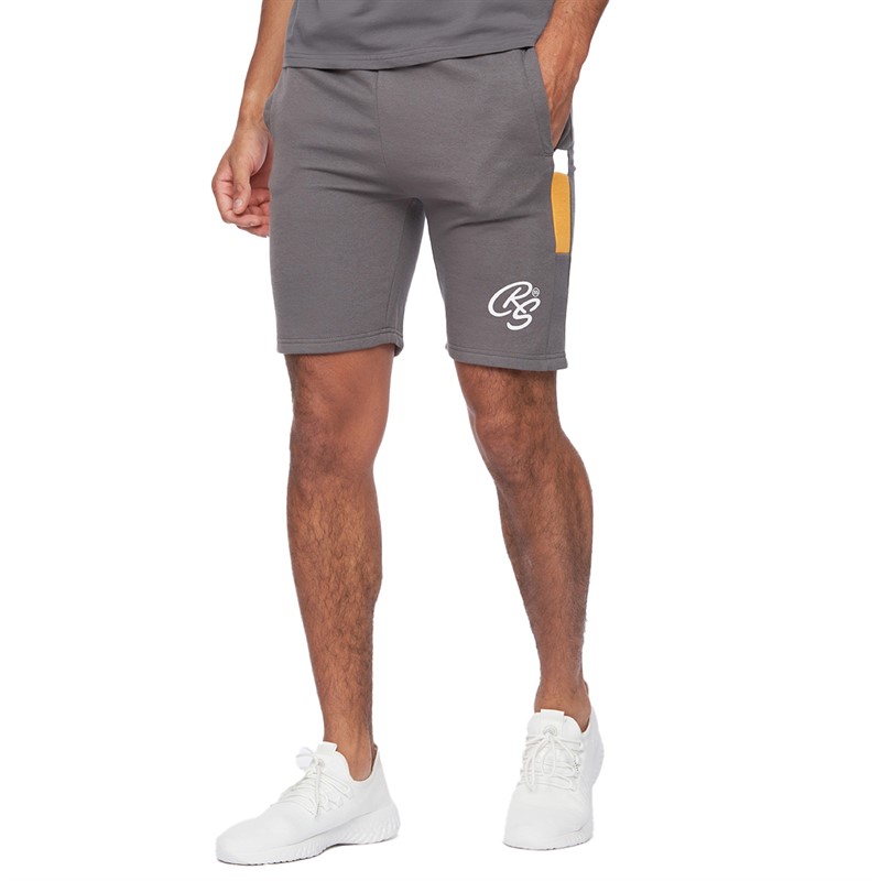 Crosshatch Mens Cremland T-Shirt And Shorts Set Dark Grey