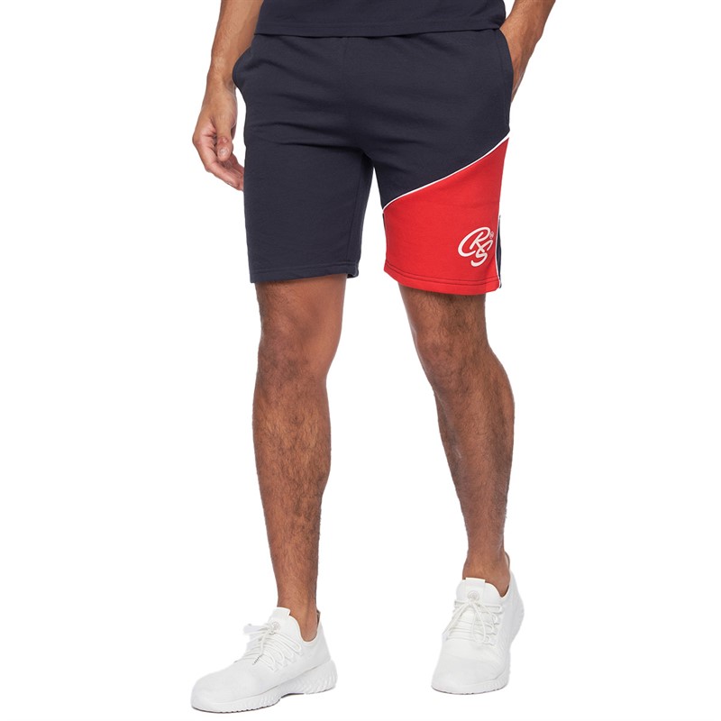 Crosshatch Herensets Ventamoore Polo en Shorts Navy/Rood