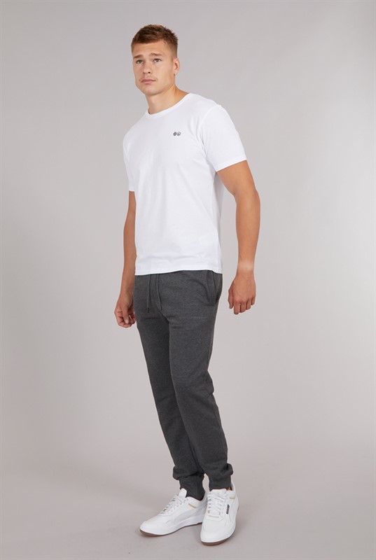 Crosshatch Mens Three Pack Mayview Joggers Black/Light Grey Marl/Khaki