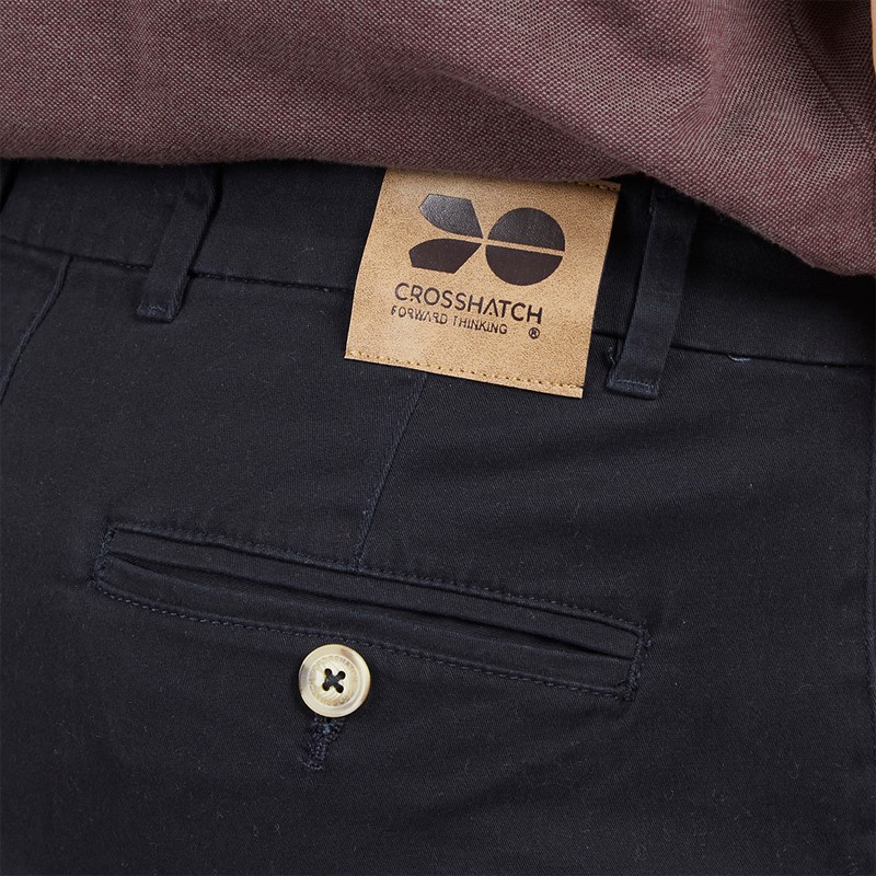 Crosshatch Mens Roysden Chinos Navy