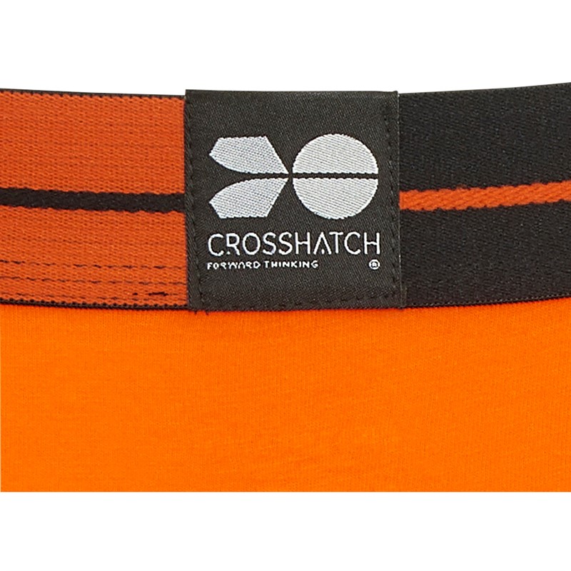 Crosshatch Mens Endocamo Five Pack Boxers Orange