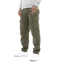 Crosshatch Mens Sidemoore Cargo Pants Olive