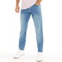 Crosshatch Mens Princed Belted Jeans Light Wash