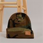 Crosshatch Mens Camo Beanie Green Camo