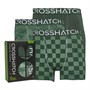 Crosshatch Herre Bresler 3-pak Boxershorts Jungle Grøn