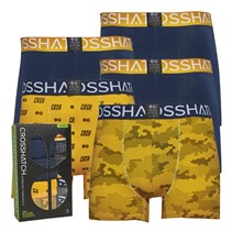 Crosshatch Boxers Homme Camogo Lot de 5 Bleu marine/Vieil or