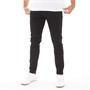Crosshatch Herren Schmale Passform Jeans Schwarz