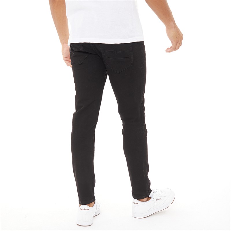 Crosshatch Jean Slim Homme Noir