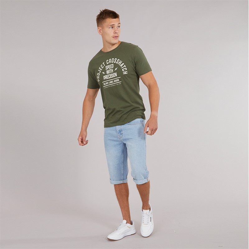 Crosshatch T-shirts Motohub homme, lot de 5, olive/blanc cassé/bordeaux/Noir/Marine