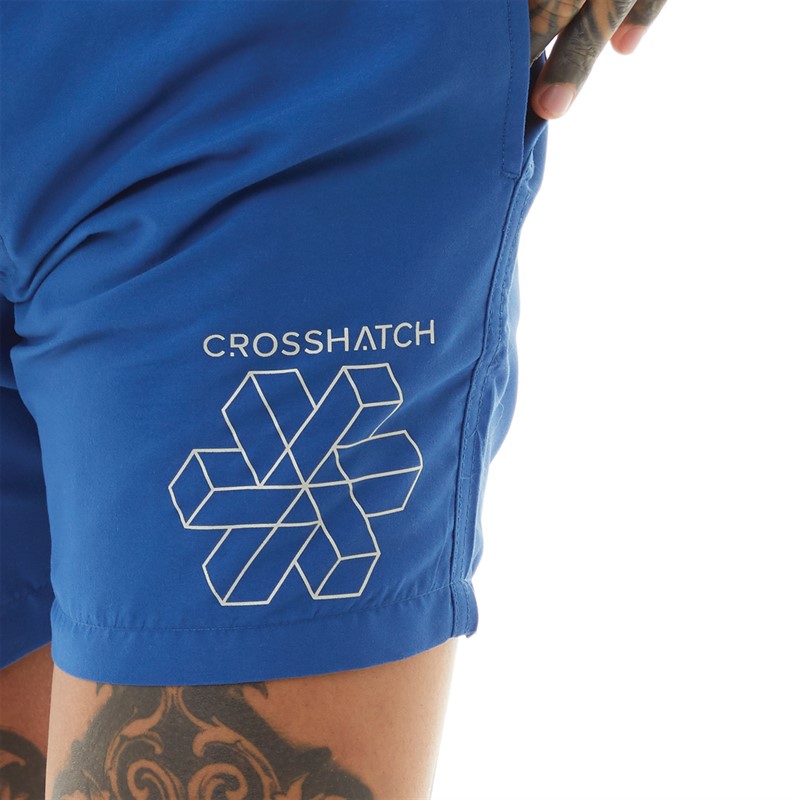 Crosshatch Mens Allred Swim Shorts Blue