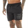 Crosshatch Mens Allred Swim Shorts Black