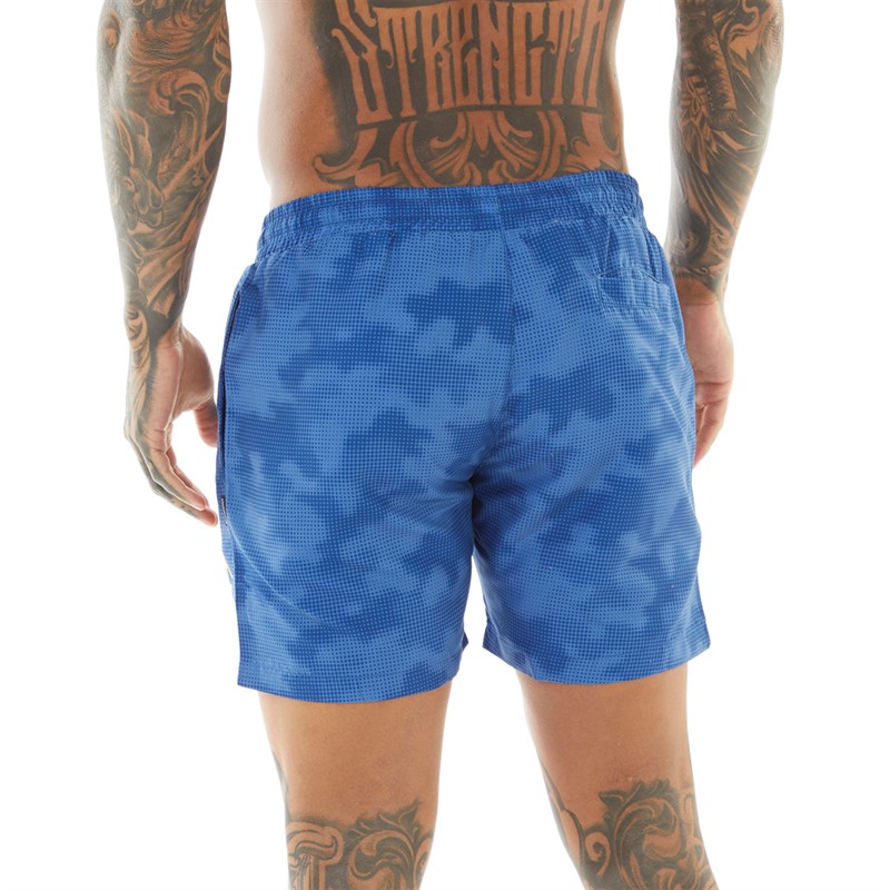 Crosshatch Mens Chemmy Swim Shorts Blue