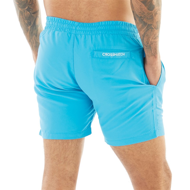 Crosshatch Mens Swimlar Swim Shorts Blue