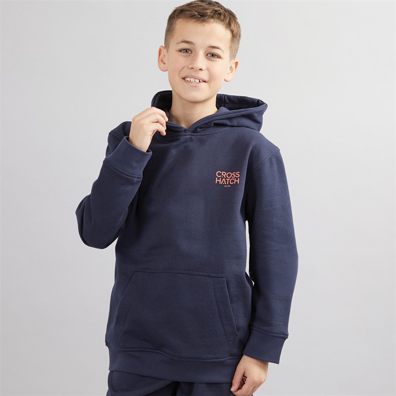 Crosshatch Boys Mackylee Hoodie Navy