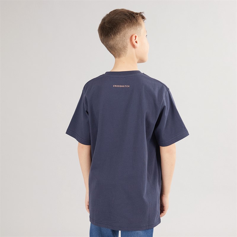 Crosshatch Boys Mackylee T-Shirt Navy