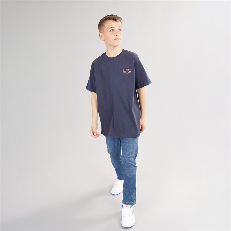 Crosshatch Boys Mackylee T-Shirt Navy