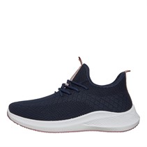 Crosshatch Womens Ridgeway Trainers Navy/Pink