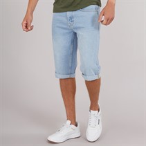 Crosshatch Mens Tillforth Baggy Denim Shorts Light Wash