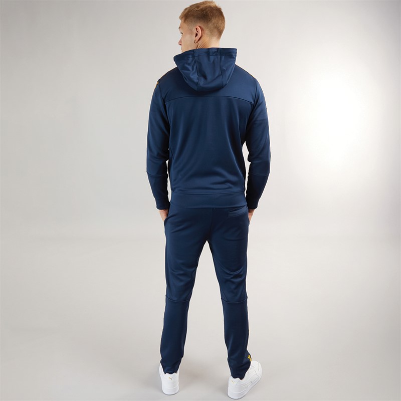 Crosshatch Herre Trackside Tricot Træningsdragt Navy