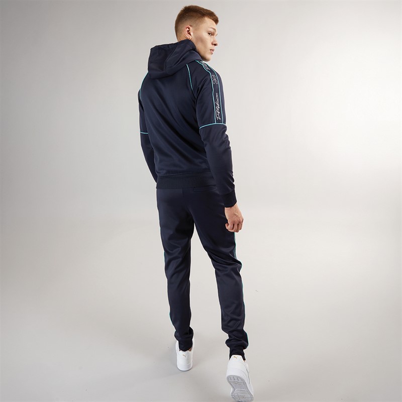 Crosshatch Herre Kraftworks Tricot Træningsdragt Navy/Grøn