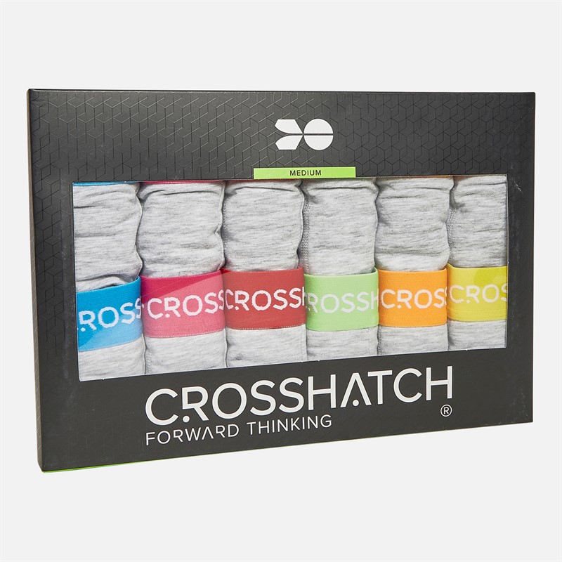 Crosshatch Mens Astral Twelve Pack Boxers Grey Marl