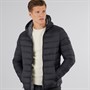 Crosshatch Herren Gattering Puffer Jacke Schwarz