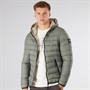 Crosshatch Herren Puffer Jacke Salbei
