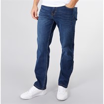 Crosshatch Mens Detendu Relaxed Fit Jeans Dark Wash