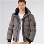 Crosshatch Herren Milwaka Fell Gefütterte Jacke mit Kapuze Anthrazit