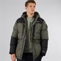 Crosshatch Herren Squadage Panel Jacke Olive