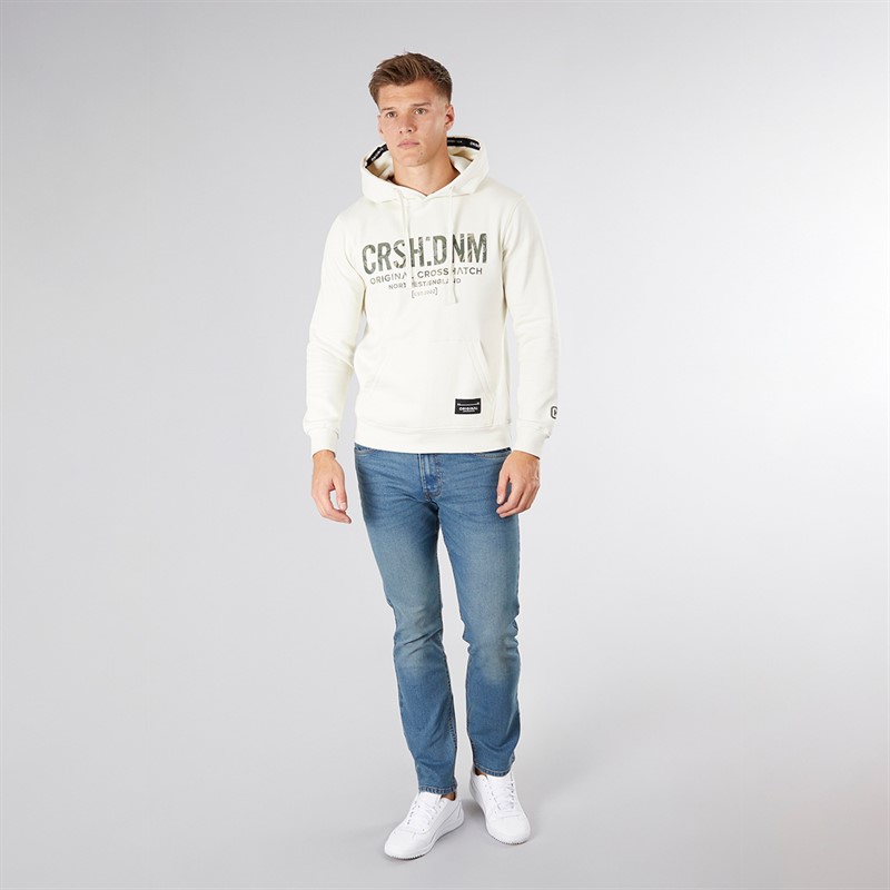 Crosshatch Herren Draker Gerade Jeans Hellblau