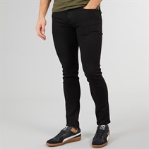 Crosshatch Mens Durtan Slim Fit Jeans Black Wash