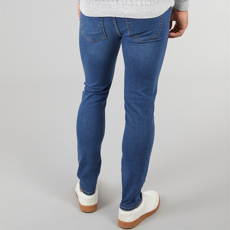 Crosshatch Herren Durtan Slim Fit Jeans Mittlere Waschung