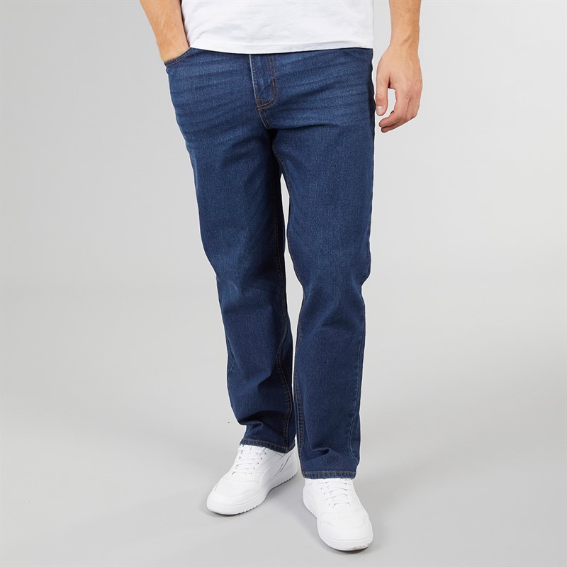 Crosshatch Herren Dalesman Relaxed Fit Jeans Dunkelgrau