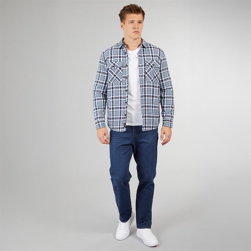 Crosshatch Herren Dalesman Relaxed Fit Jeans Dunkelgrau