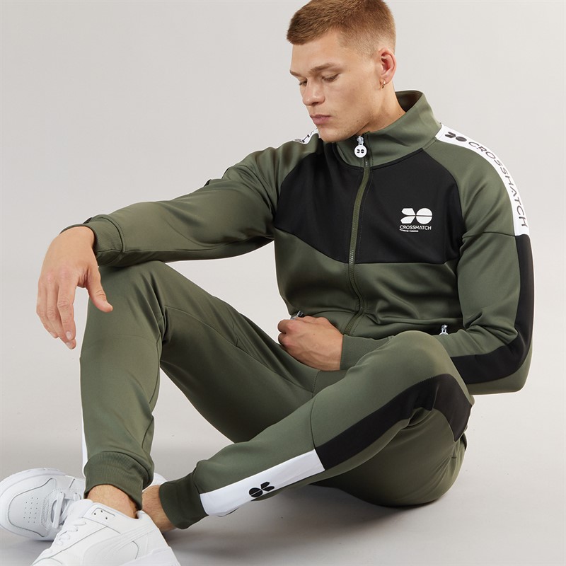 Crosshatch Mens Venotrack Tracksuit Beetle