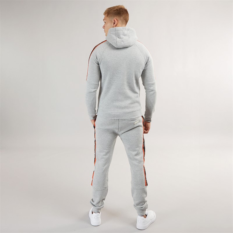 Crosshatch Mens Chillmake Tracksuit Grey Marl